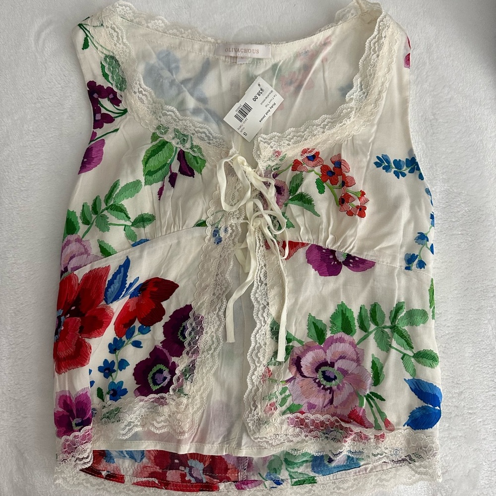 Olivaceous Tropic Getaway Top